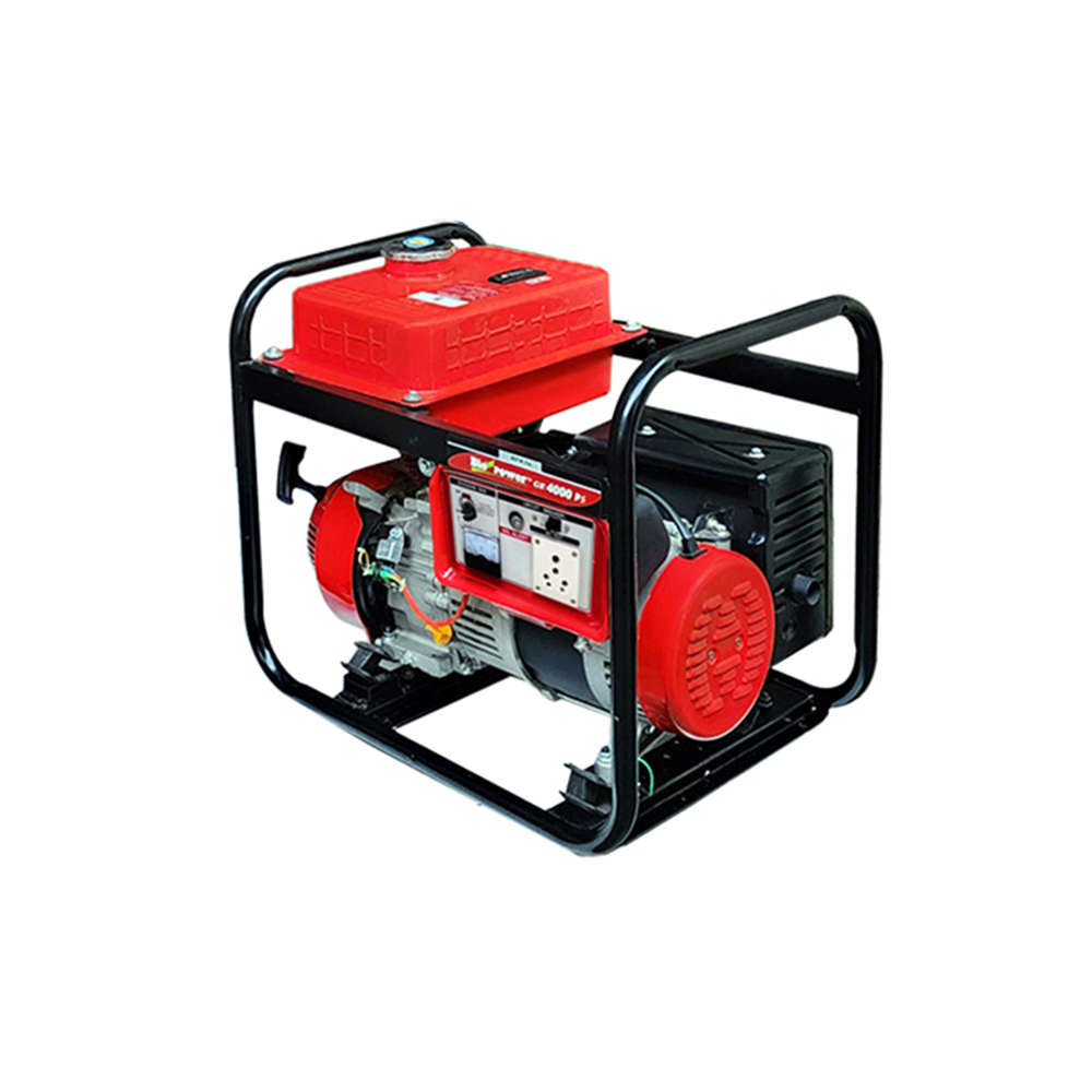 4 KVA Portable Generator, Model GE-4000PS, Petrol Run, Recoil & Self Start